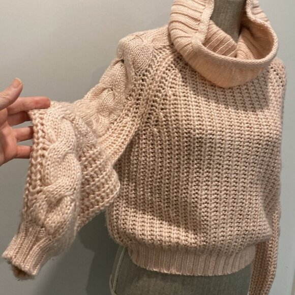 RW&CO Pink Sweater Balloon sleeves - Picture 6 of 15